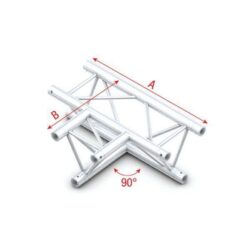 Milos Pro-30 T-kruis driehoek truss in 3 richtingen