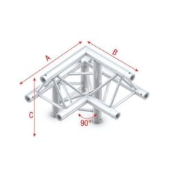 Milos Pro-30 driehoek truss hoek van 90º - Apex down