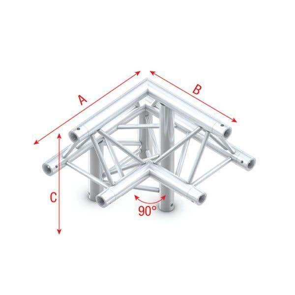 Milos Pro-30 driehoek truss hoek van 90º - Apex down