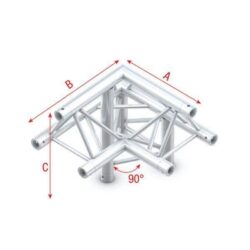 Milos Pro-30 driehoek truss hoek van 90º - Apex up