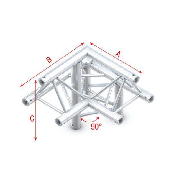Milos Pro-30 driehoek truss hoek van 90º - Apex up