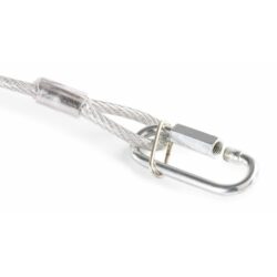 Retourdeal - BeamZ veiligheidskabel safety 1 95 mm 5mm 65kg draagkracht - Afbeelding 3