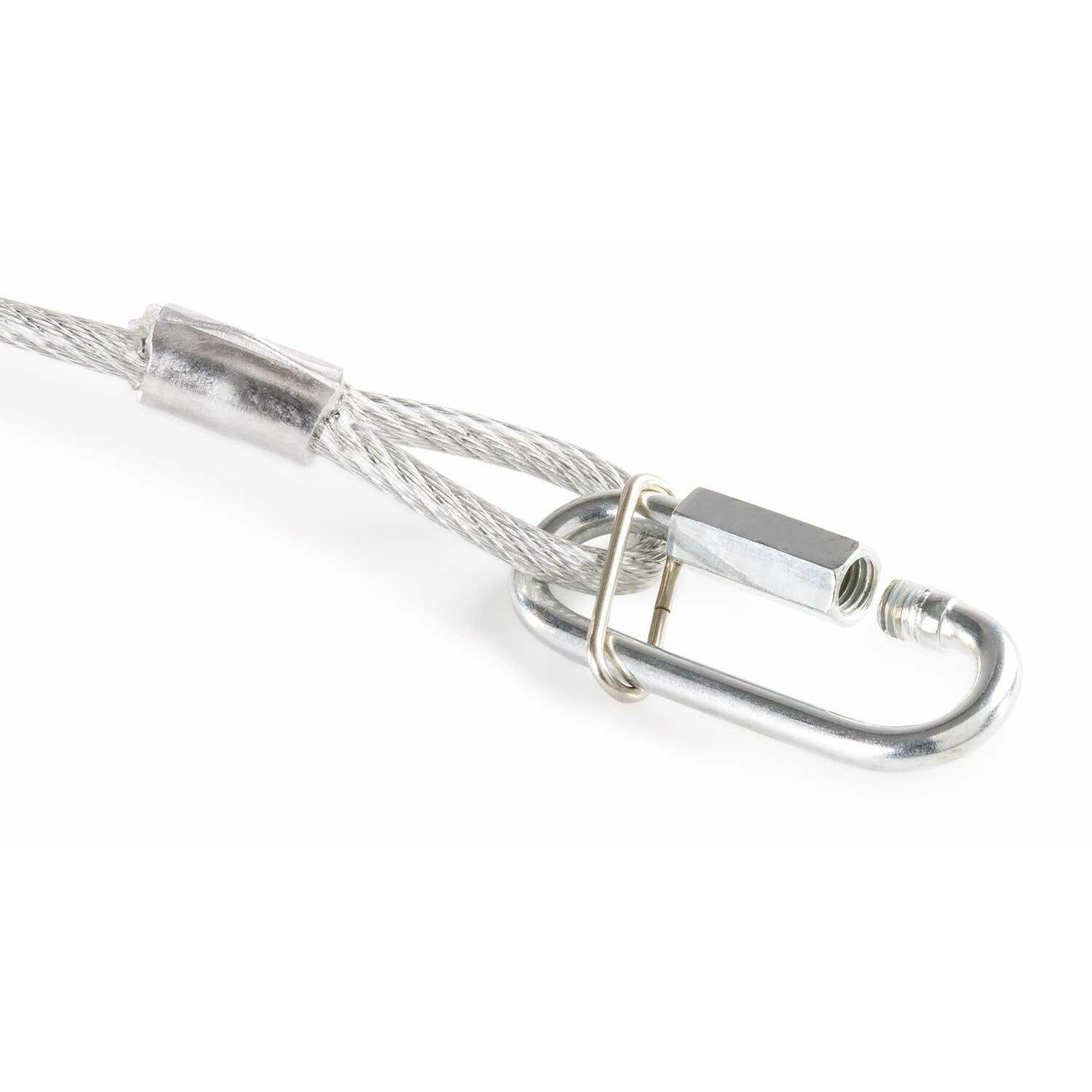 Retourdeal - BeamZ veiligheidskabel safety 1 95 mm 5mm 65kg draagkracht - Afbeelding 3