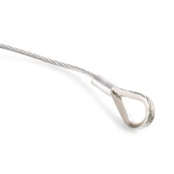 Retourdeal - BeamZ veiligheidskabel safety 2 70cm 2mm 20kg draagkracht - Afbeelding 4